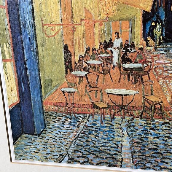 Vincent Van Gogh’s “Cafe Terrace at Night,” Print. Original Produced in 1988 - Picture 5 of 16